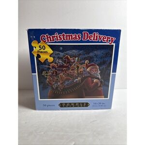 Dowdle Folk Art 50 Pieces 16x20" CHRISTMAS DELIVERY 2010/ Child Holiday Complete